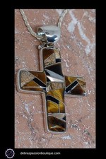 Silber Mosaik großer Kreuz