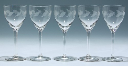 Jugendstil weingläser mit - jugendstil,