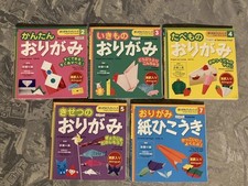 5x Kleine Origami-Buch auf