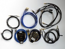 Konvolut Audio-Kabel, Bananen-Stecker, 3,5mm, TOSLINK; Oehlbach, Goldkabel u.a.