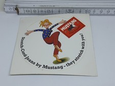 Strech Cord by Mustang  - Aufkleber / Sticker Werbung 