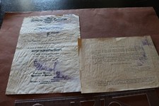 tolle alte Verleihungsurkunde Bulgarische Erinnerungs-Medaille + 1915-1918 