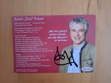  Autogrammkarte # Sport # Fußball ⚽# 1.FC Köln # Anton " Toni " Polster