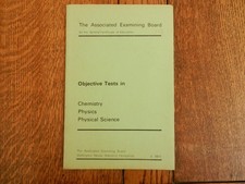 Objective Tests in Chemistry Physics Assoc Exam Board for Gen Cert of Education
