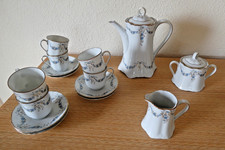 Espresso / Mocca Service Hutschenreuther Racine Fontaine Bleu, 15-teilig