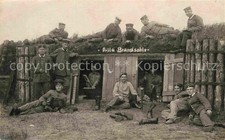 Stellungslager WK1 Frankreich Militaria Holzunterstand Villa Brandsohle Gruppenf