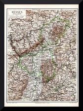 Hessen +Historische Landkarte