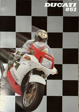 Ducati 851 Tricolore Strada - Brochure, English/Italian