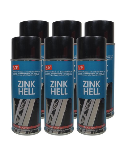 Zinkspray hell 400ml - zinkspray-hell, 6x
