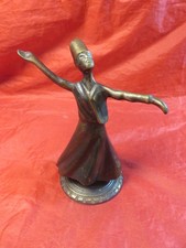 Ältere drehende Derwisch-Figur,Sufi Tänzer,Metallgussfigur,16,5cmHerkunft,Alter?