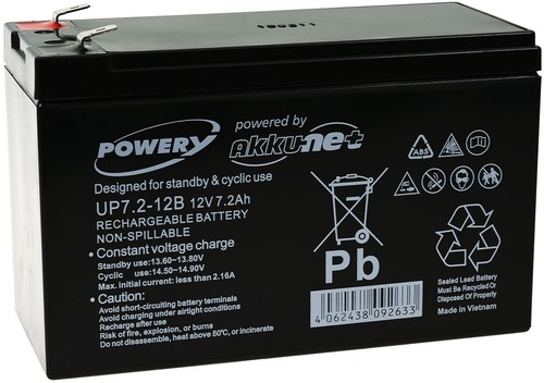 Powery blei gel akku für - powery,
