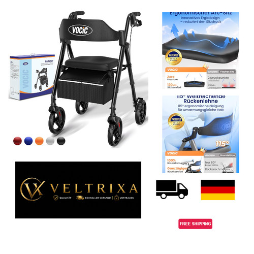 Vocic rollator faltbar - vocic, leicht