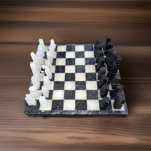 Schachbrett marmor aus - marmor,