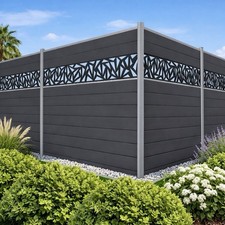 WPC Sichtschutz Zaun 180x180