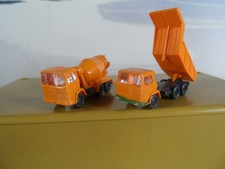 2 Baufahrzeuge LKW 1:160 Wiking Spur N 597