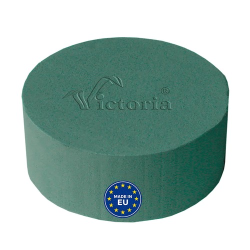 Nass steckschaum rund 14x7cm - nass,