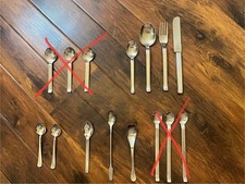 Besteck Hugo Pott Set 2736 Messer Gabel Löffel Dessertlöffel Teelöffel