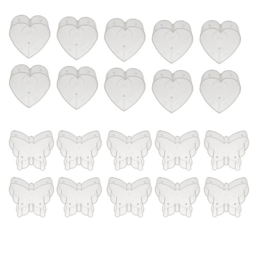 20x herz schmetterling klar - 20x,