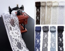 SPITZE z AUFNÄHEN Meterware Spitzenborte Tüllspitze 10 Farb (2,1€/M)2/10M Borte