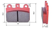 Set of brake pads (2 units)