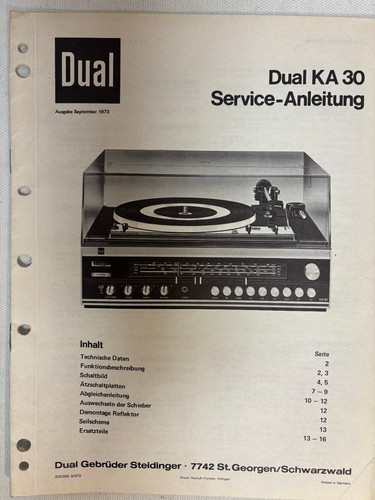 Dual service manual - dual,