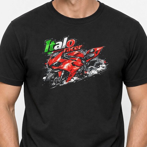 Motorrad art shirt rotes - motorrad, t-shirt