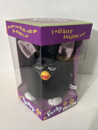 Vintage furby black with - vintage,
