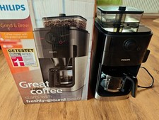 Philips Grind & Brew HD7767 / Bohnen Filter Kaffeemaschine - Schwarz und...