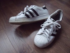 Adidas Superstar Schuhe Sneaker Weiß Gr. 37 1/3 getragen
