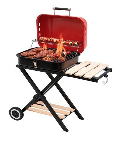 Mobiler holzkohlegrill - mobiler,
