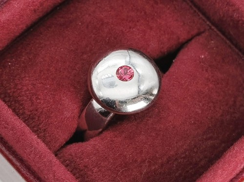 925 silber ring mit rosa - ring,