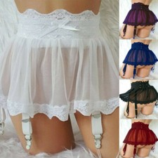 Damen Spitze+Netz Minirock