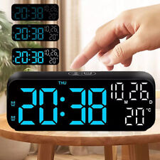 LED Digitaler Wecker, Digital Alarm Tischuhr Schlummerfunktion Alarm Digitaluhr