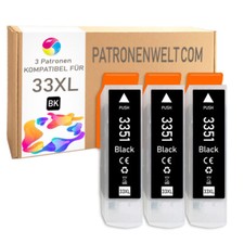 3 Druckerpatronen Black XL für Epson Expression Premium XP-645