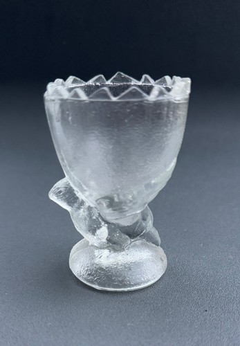 Pressglas eierbecher huhn hahn - pressglas,