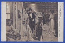 Bildpostkarte Paris 1909 Metro