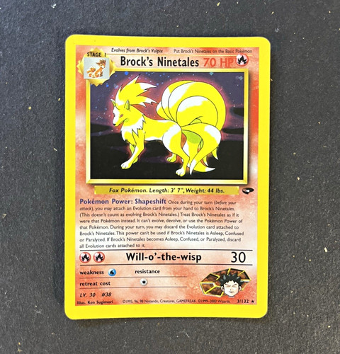 Brock ninetales 132 gym - 3/132,