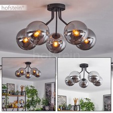 Ess Wohn Schlaf Zimmer Raum Beleuchtung 5-flammig Decken Lampe Leuchte Rauchglas