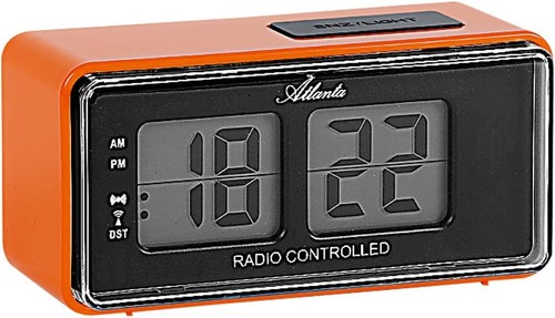 Digital radiowecker orange lcd - digital,