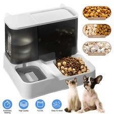 Futterautomat Katze Automatischer 2-in-1 Futterspender für Katzen Hund Haustiere