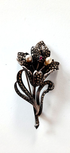 Jugendstil silber brosche - jugendstil, °
