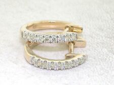 Wert 1290 €  Paar Creolen 585 Gelbgold  18 Brillanten total 0,20ct Lupenrein