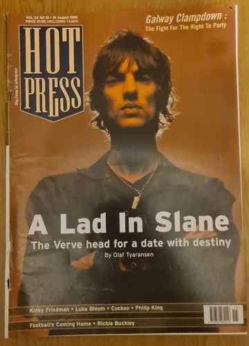 Hot press magazine the verve - press,