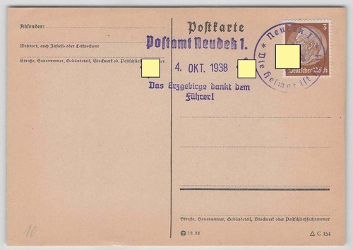 Sudetenland postkarte mit - sudetenland,