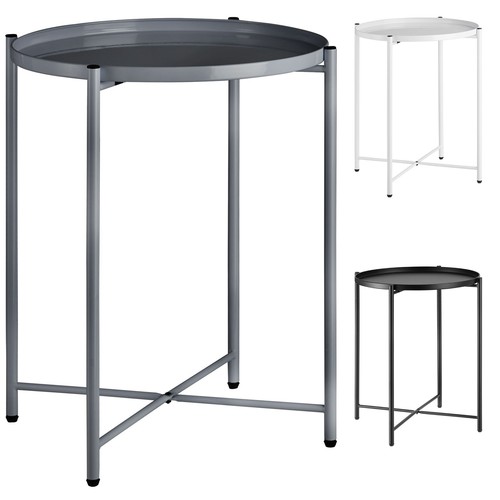 Metall beistelltisch rund - beistelltisch,