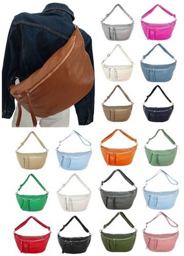 Bauchtasche echt leder - leder, damen