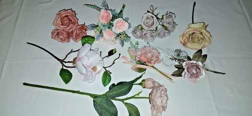 Stoffblumen kunstblumen rose - stoffblumen,