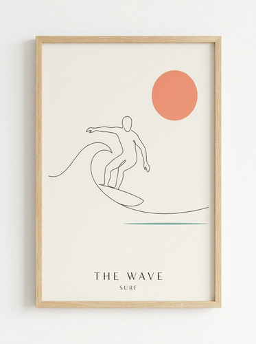 Surf poster the - poster, wave