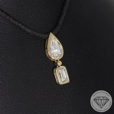 Wert 3190 € Diamant Anhänger 585 14 Karat Gelb Gold xxyy