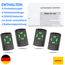 4X Garagentor Fernbedienung